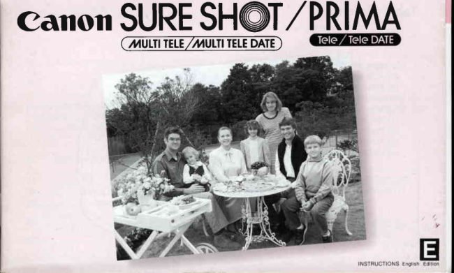 Canon Sure Shot Multi Tele / PRIMA Tele manual cover