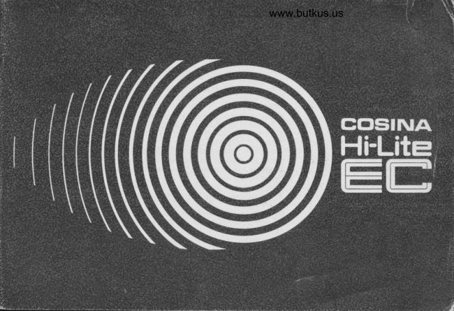 Cosina Hi Lite Ec manual cover