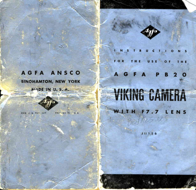Agfa PB20 viking manual cover