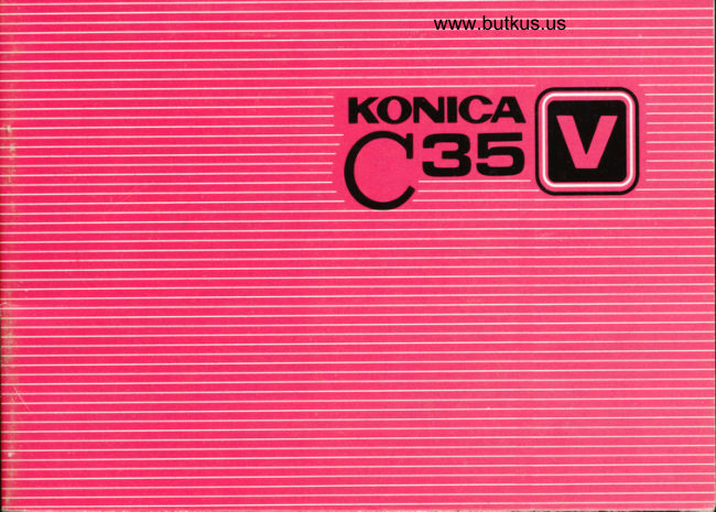 Konica C35 V manual cover