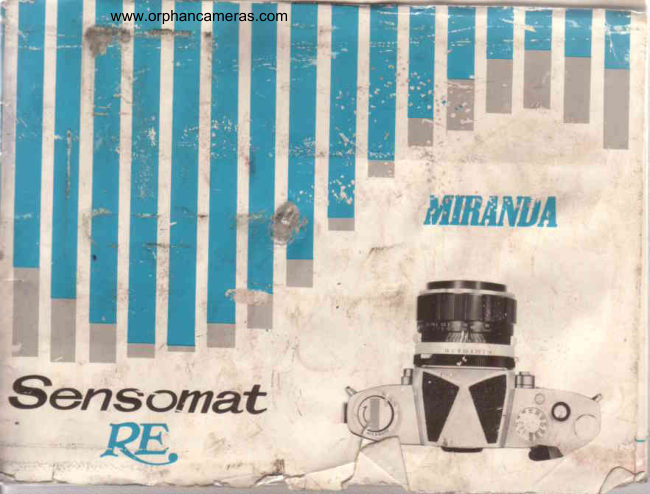 Miranda Sensomat RE manual cover