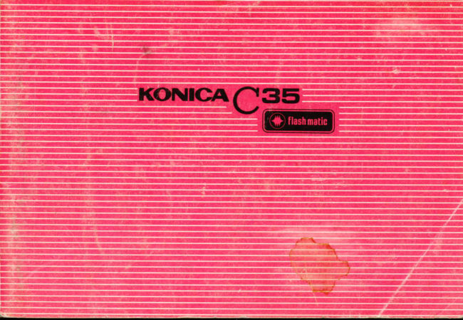 Konica C35 Flashmatic manual cover