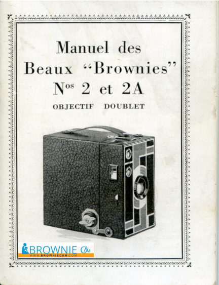 Kodak Beaux Brownies No 2 & 2A manual cover
