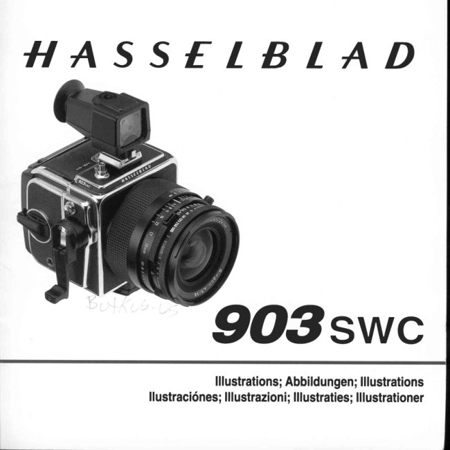 ILLUSTRATIONS Hasselblad 903 SWC manual cover