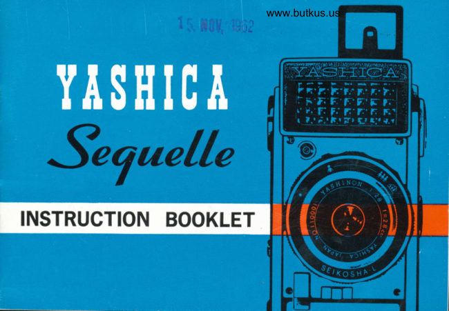 Yashica Sequelle manual cover