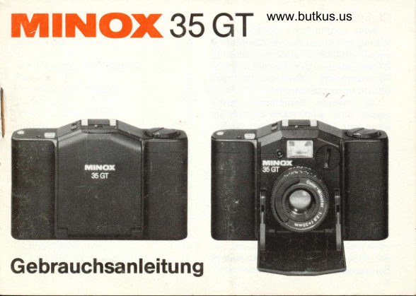 GEBRAUCHSANLEITUNG MINOX 35 GT manual cover