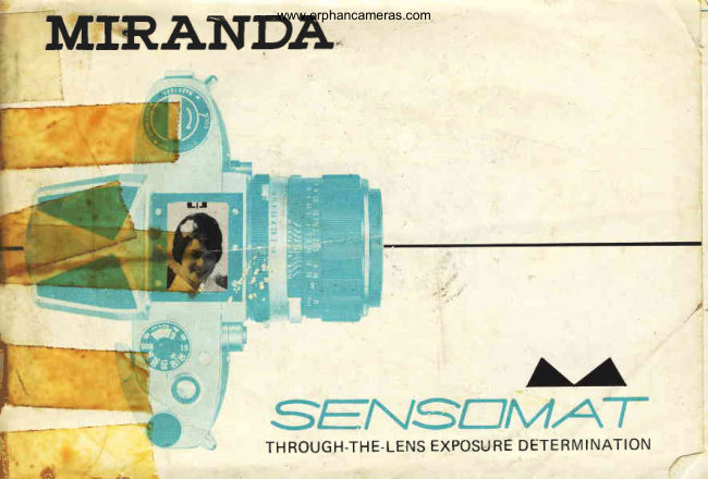 Miranda Sensomat manual cover