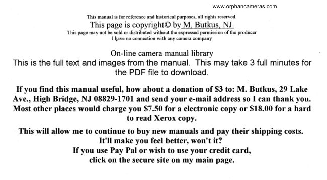 Mamiya M645 CdS Prism Finder manual cover