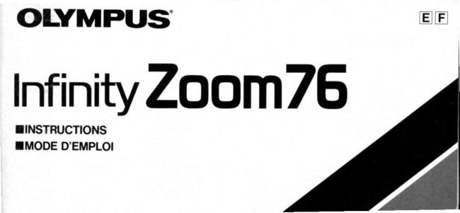 Olympus Infinity Zoom 76 manual cover
