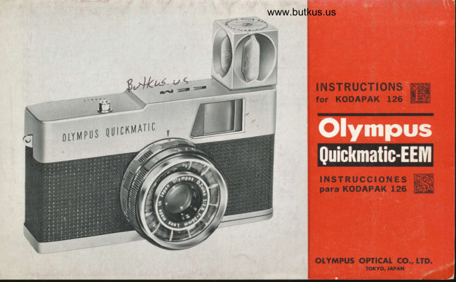 Olympus Quickmatic-EEM manual cover