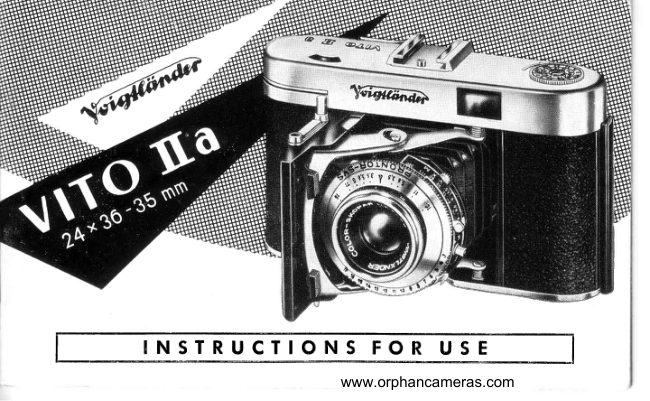 Voigtlander Vito IIA manual cover