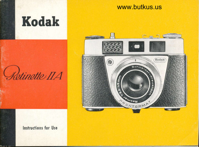 Kodak Retinette IIA manual cover