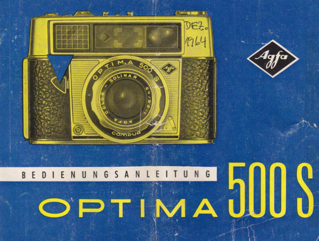 Agfa Optima 500s manual cover
