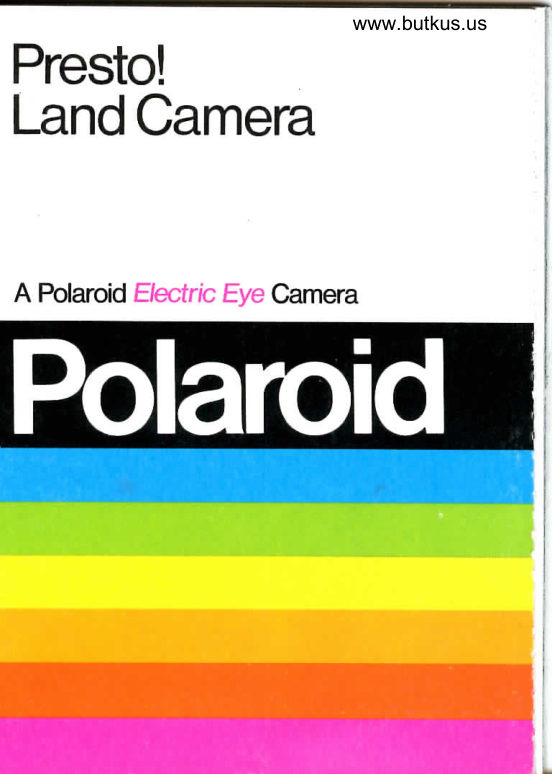Polaroid Presto manual cover