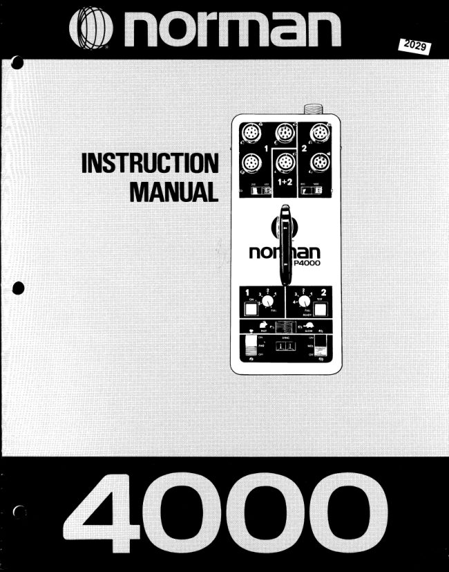 Norman 4000 flash manual cover