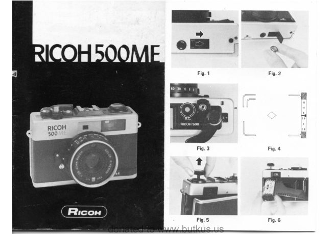 Ricoh 500 ME manual cover