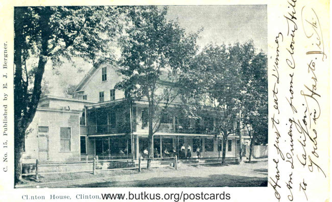 Clinton House - 1903? manual cover