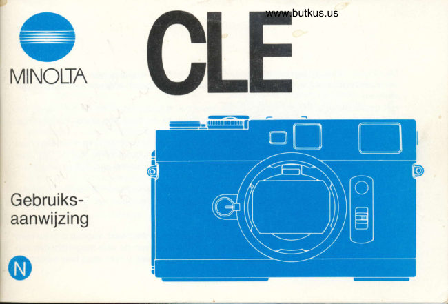 Minolta CLE Gebruiksaanwijzing manual cover