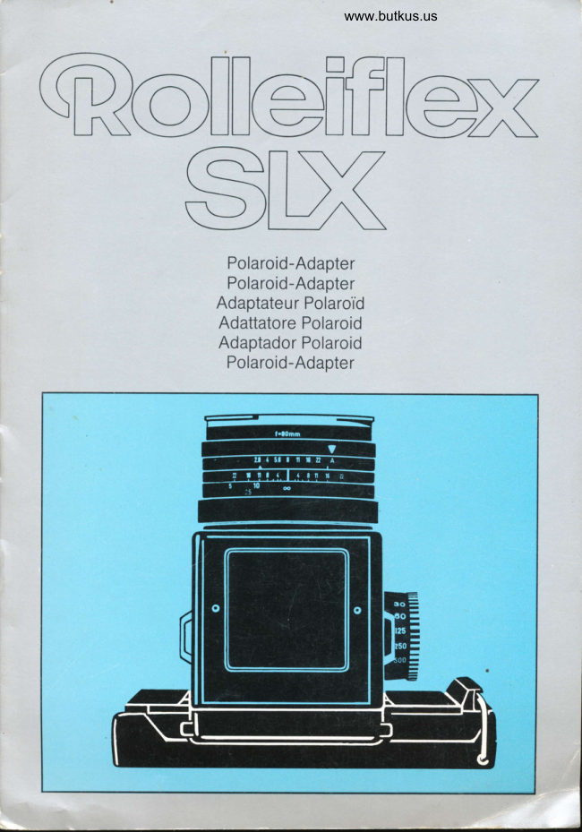 Rolleiflex SLX manual cover