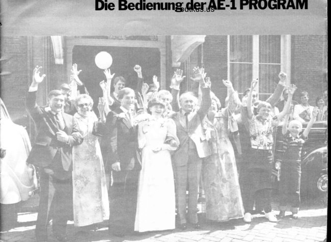 canon ae-1 program german manual cover