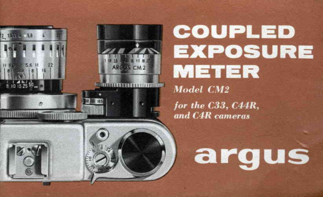 Argus Coupled Exposure Meter manual cover