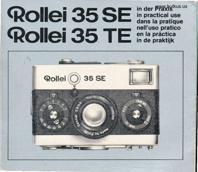 Rollei 35 SE / 35 TE Rollei 35SE / 35TE manual cover