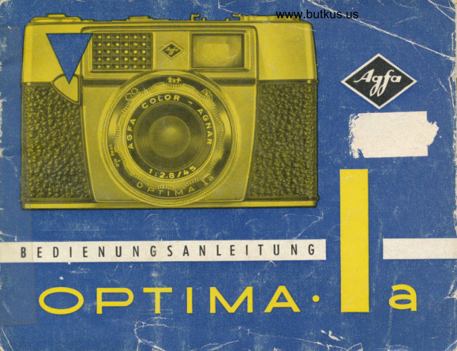 Agfa Optima Ia manual cover