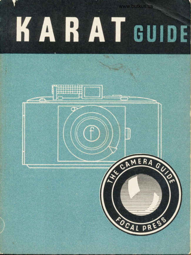 Agfa Karat manual cover