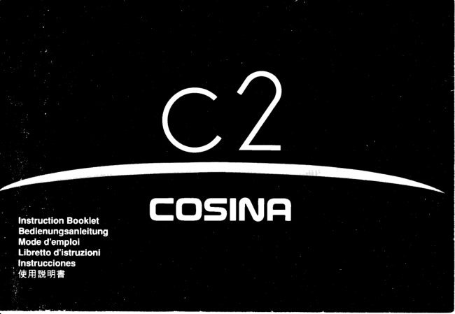 Cosina C2 manual cover