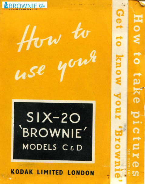 Kodak Six-20 Brownie model C & D manual cover
