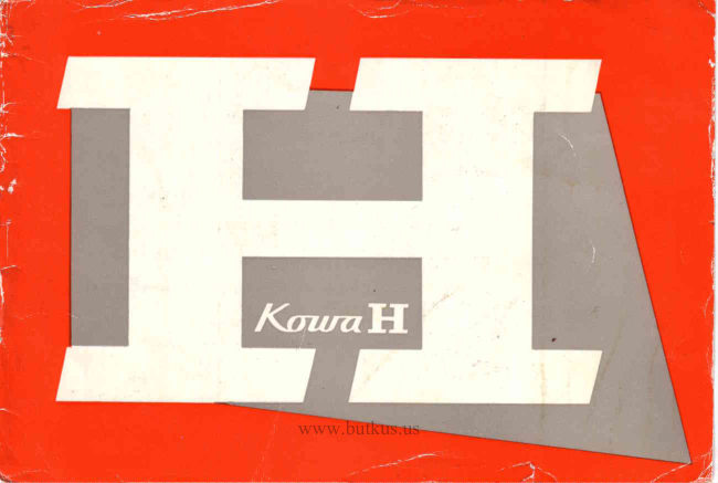 Kowa H manual cover