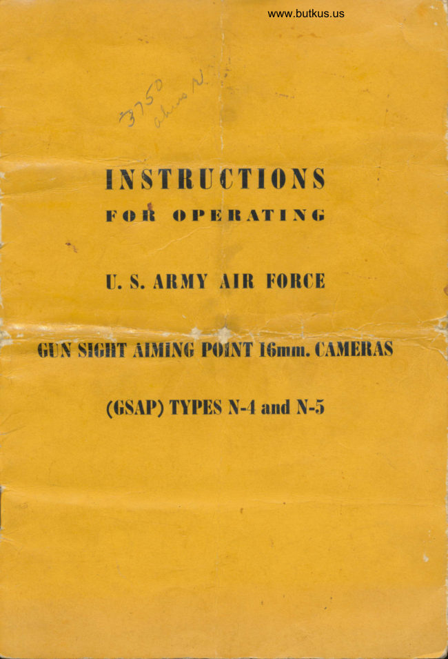 Air Force Gun Sight Aiming manual cover