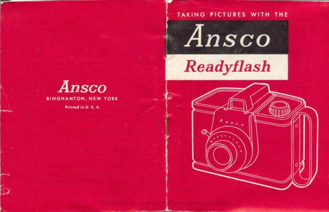 Ansco Readyflash manual cover