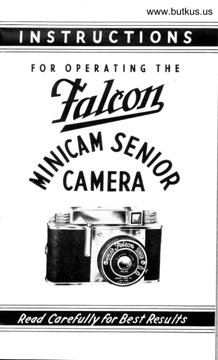 Falcon Minicam Senior manual cover