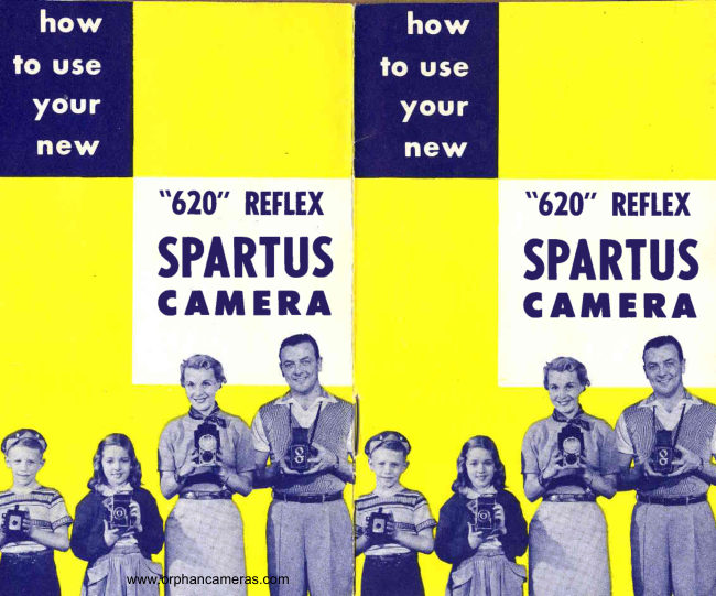 Spartus 620 Reflex manual cover