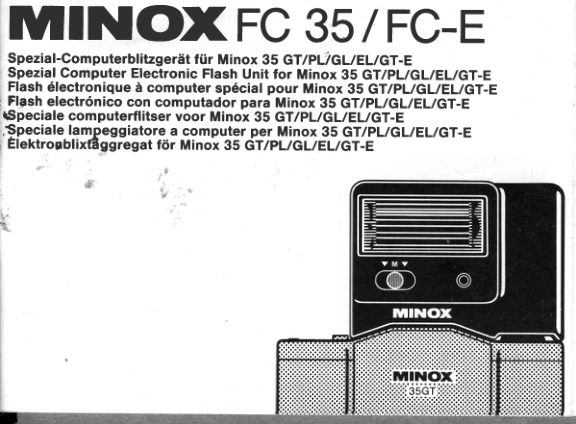 Minox FC 35 / FC-E manual cover