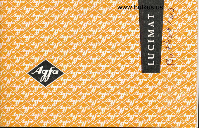 Agfa Lucimat Gebrauchsanleitung manual cover
