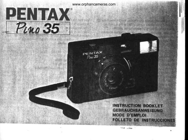 Pentax Pino 35 manual cover