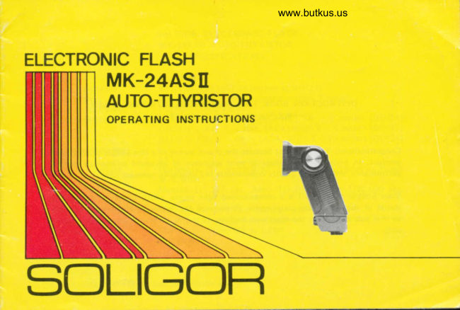 SOLIGOR MK-24ASII manual cover