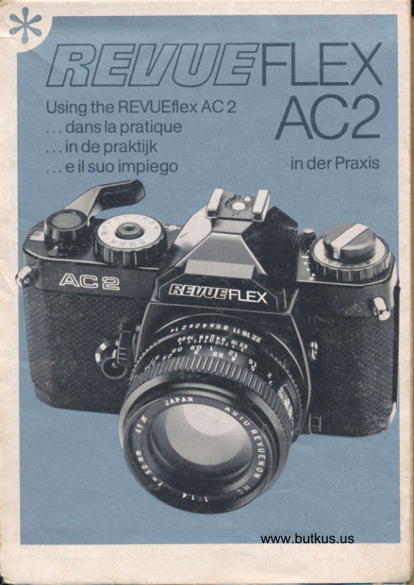 Revueflex AC2 images only manual cover