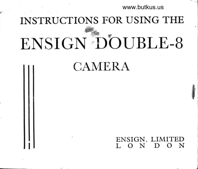 Ensign Double-8 manual cover
