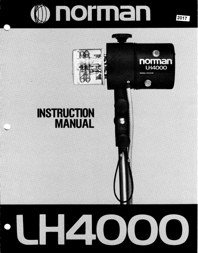 Norman LH4000 flash manual cover