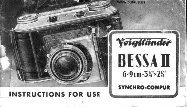 Voigtlander Bessa II manual cover