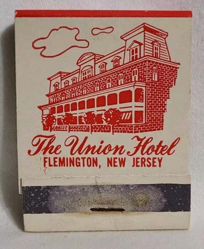 Union Hotel Matchbook manual cover