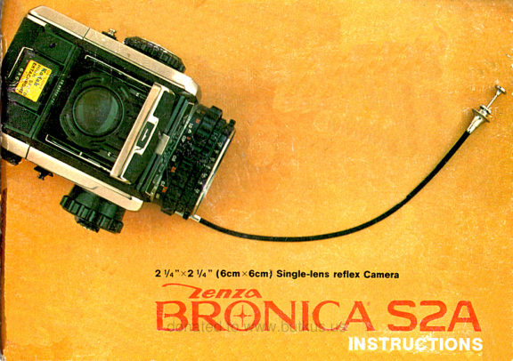 Bronica S2a manual cover