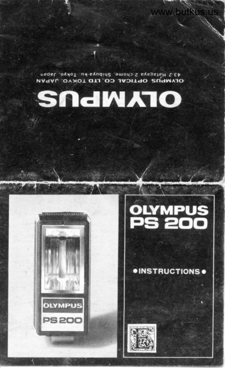 Olympus PS200 manual cover