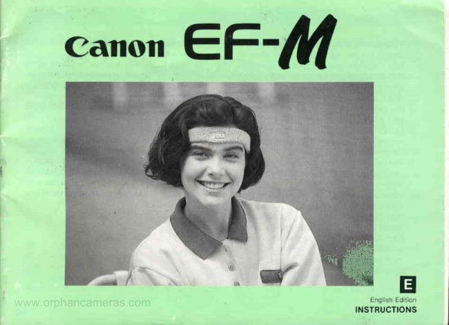 Canon EF-M manual cover