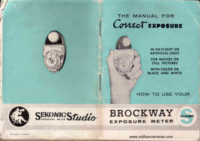 Sekonic Brockway S manual cover