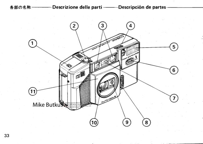 Cosina CX55 Sp manual cover