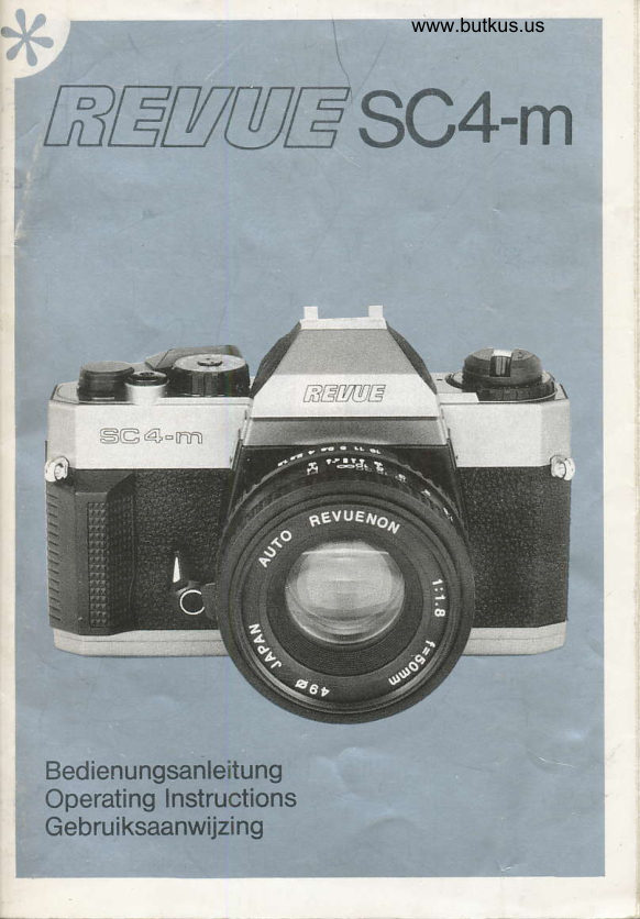 Revue SC4-M Revue SC4-M Revue SC4-M Gebruiksaanwijzing manual cover
